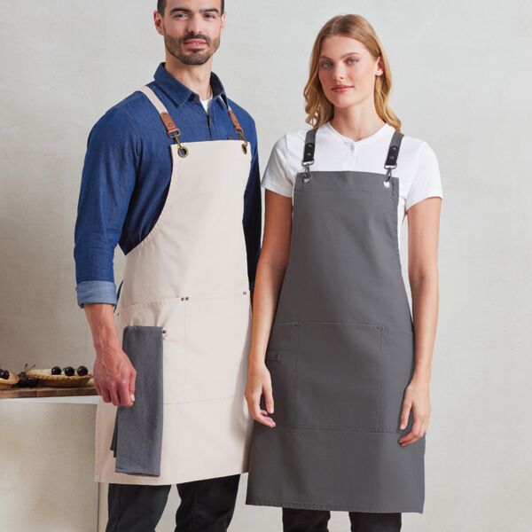 Premier Clip 'n' Clasp Cross Back Bib Apron Thumbnail