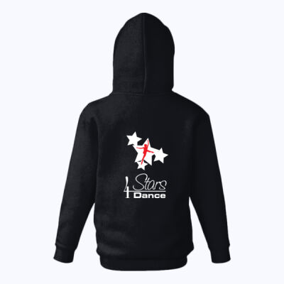 Kids red zip hoodie Thumbnail