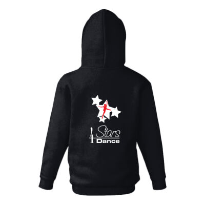 Kids red zip hoodie Thumbnail