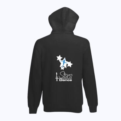 Adult blue zip hoodie Thumbnail