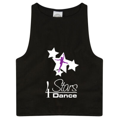 Kids purple crop top Thumbnail